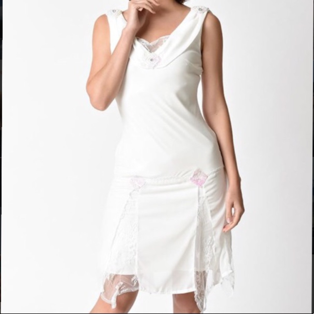 1920’s White Flapper Dress